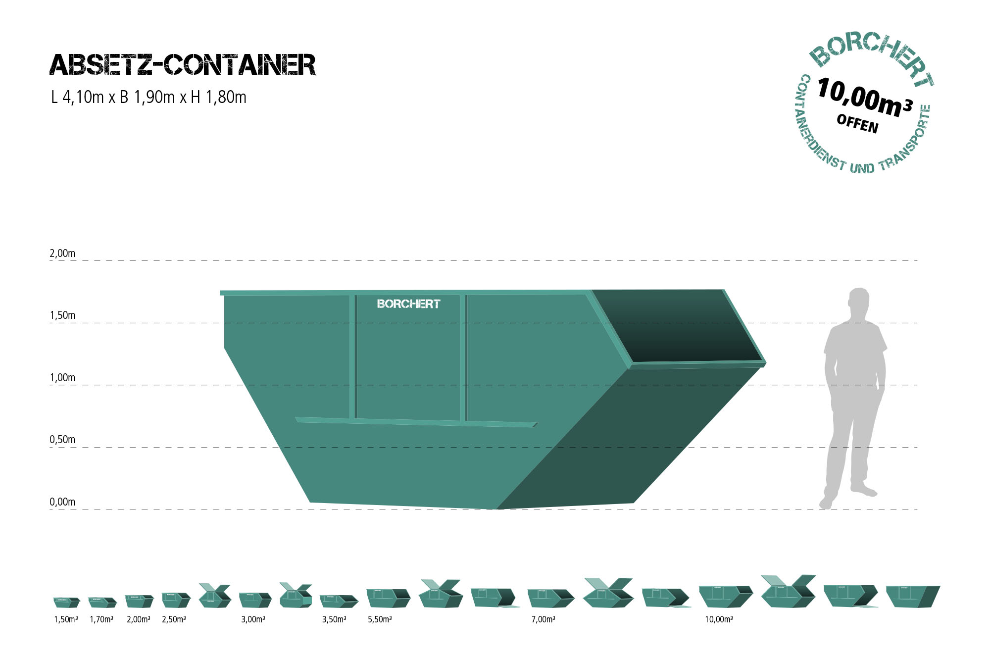 Absetzcontainer 10m³ offen Absetzcontainer 10m³ offen